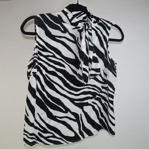 Zebra Tank August Silk blouse